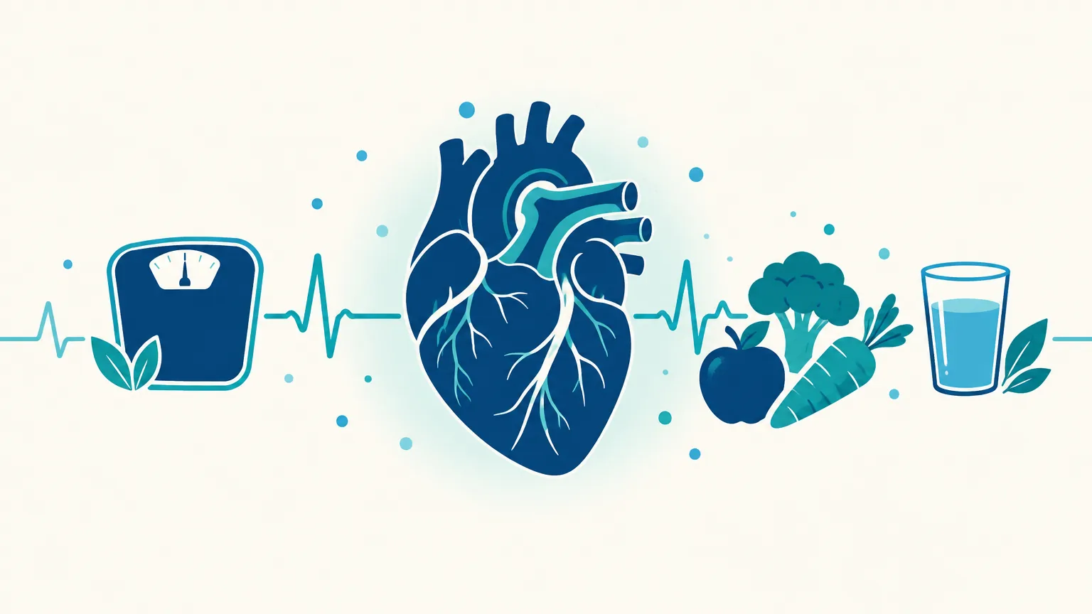 Ilustração médica Programa Cardio e Peso